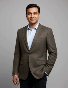 Men's dark brown color