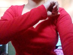 Red Colour Full Sleeves Top For Women