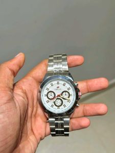 Excel Silver Chronograph Watch⌚