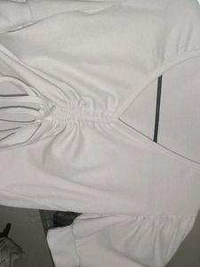 White Puff Sleeve Top