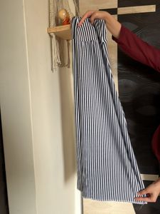 CULOTTES- White N Navy Blue Striped