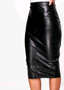 Leather Pencil Skirt