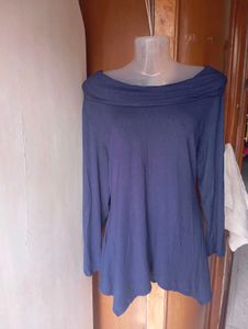 Elegant Cowl Neck Tunic Top