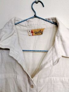 Collared Indo Western Kurti With Pockets