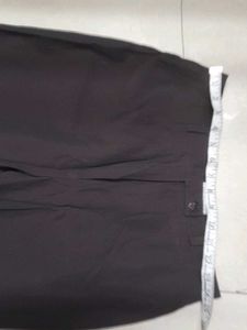Burgandy Highwaisted Leg Trousers