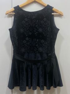 Women’s AND Black Peplum Top