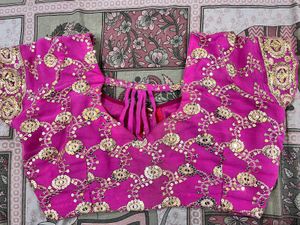 y2k sequin Gorgeous Pink &amp; Gold Saree