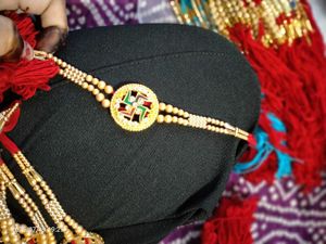 Golden Beaded Rakhi