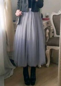 Pleated Pinteresty Formal Grey Skirt