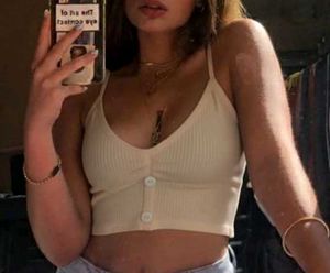 Cute Cream Crop Top