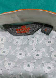 💥Brand New Anouk Men&#39;s Embroidered Cotton Kurt