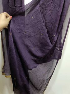 Pure Chiffon Dupatta With Beautiful Zari Boarder