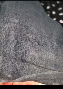 Polka Dot Black Saree georgette