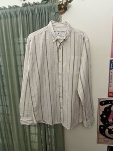 H&M Striped Linen Shirt