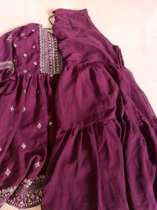 Elegant Purple Garara Set