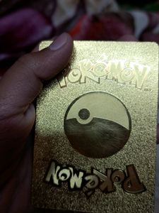 Pokemon Golden Pikachu Mega Ampharos Card