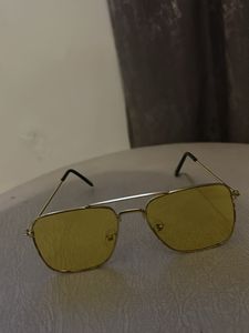 Yellow Aviator Sunglasses