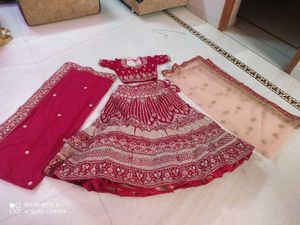rose pink bridal lehenga choli