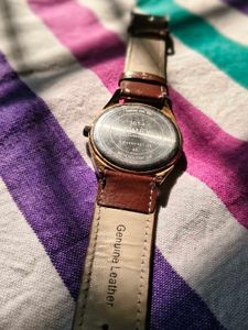Timex Brown Leather Strap Watch