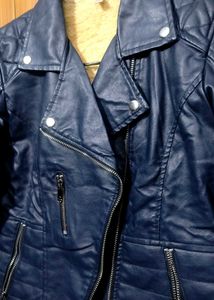 Stylish Black Faux Leather Jacket