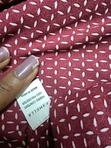 Cute Maroon Printed Top