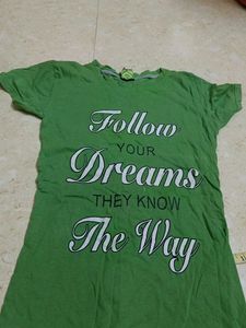 Green 'Follow Your Dreams' Tee