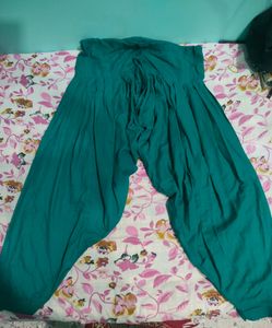 Green Colour Patiala Set