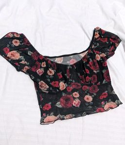 Urbanic Black Floral Pinterest Y2k Coquette Corset