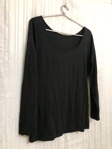 Heattech Black T Shirt