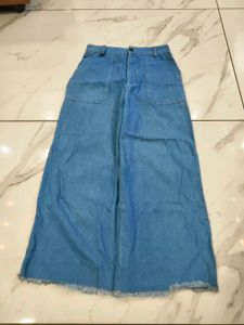 Wide Leg Denim Jeans