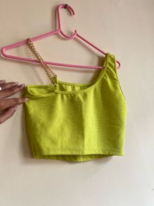 Lime Green Chain Top