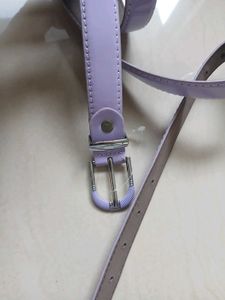 Lilac Patent Leather Belt