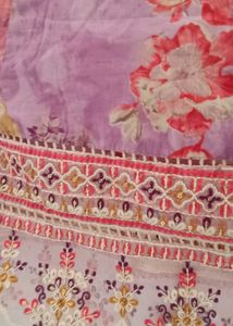 Embroidered Purple Kurti