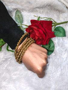 Golden Bangle Set of 4