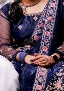 Bridal Lehenga Full Set (Blue)
