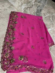 Elegant Pink Saree