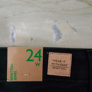 Black Benetton Jeans/Pants 👖 -  24W