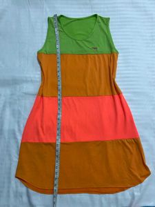 Color Block Casual Home WearDress