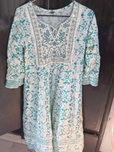 Floral Embroidered Kurti Pant with Dupatta set