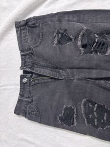 Distressed Denim Shorts