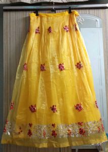 Yellow Embroidered Lehenga Choli
