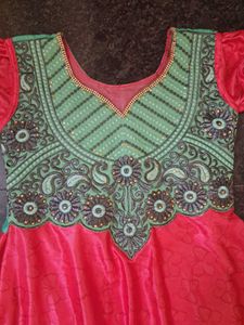 Coral &amp; Turquoise Dress