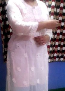 Chikankari Pink Kurti