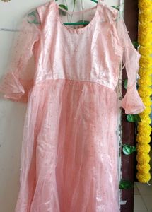 Pink Dress with Sleeves