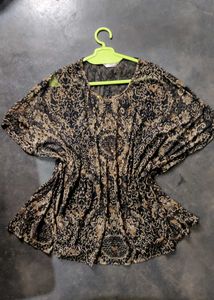 Vintage Floral Print Top