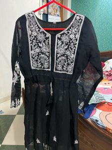 Black Embroidered Tunic