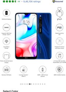 REDMI 8 Mobile Phone