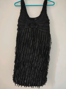 Black Ruffle Dress