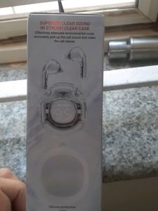 T8 Crystal, white moon earbuds
