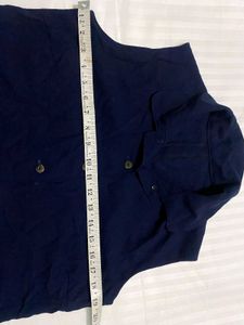 Navy Blue Sleeveless Top Bust 36